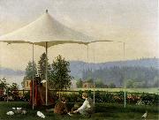 Ferdinand von Wright Garden in Haminanlathi oil painting picture wholesale